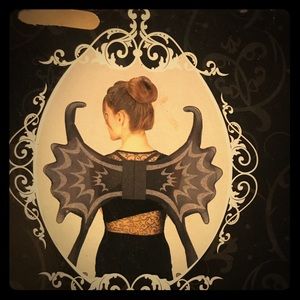 Adult Halloween Fairy Wings Black